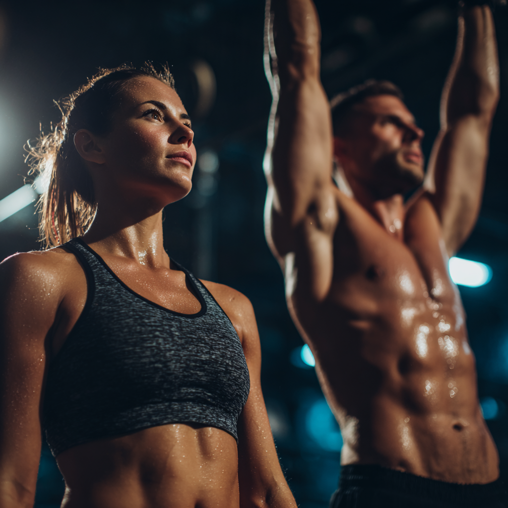 Boldog magyar felnőttek különböző korcsoportokból funkcionális fitness gyakorlatokat végeznek természetes környezetben